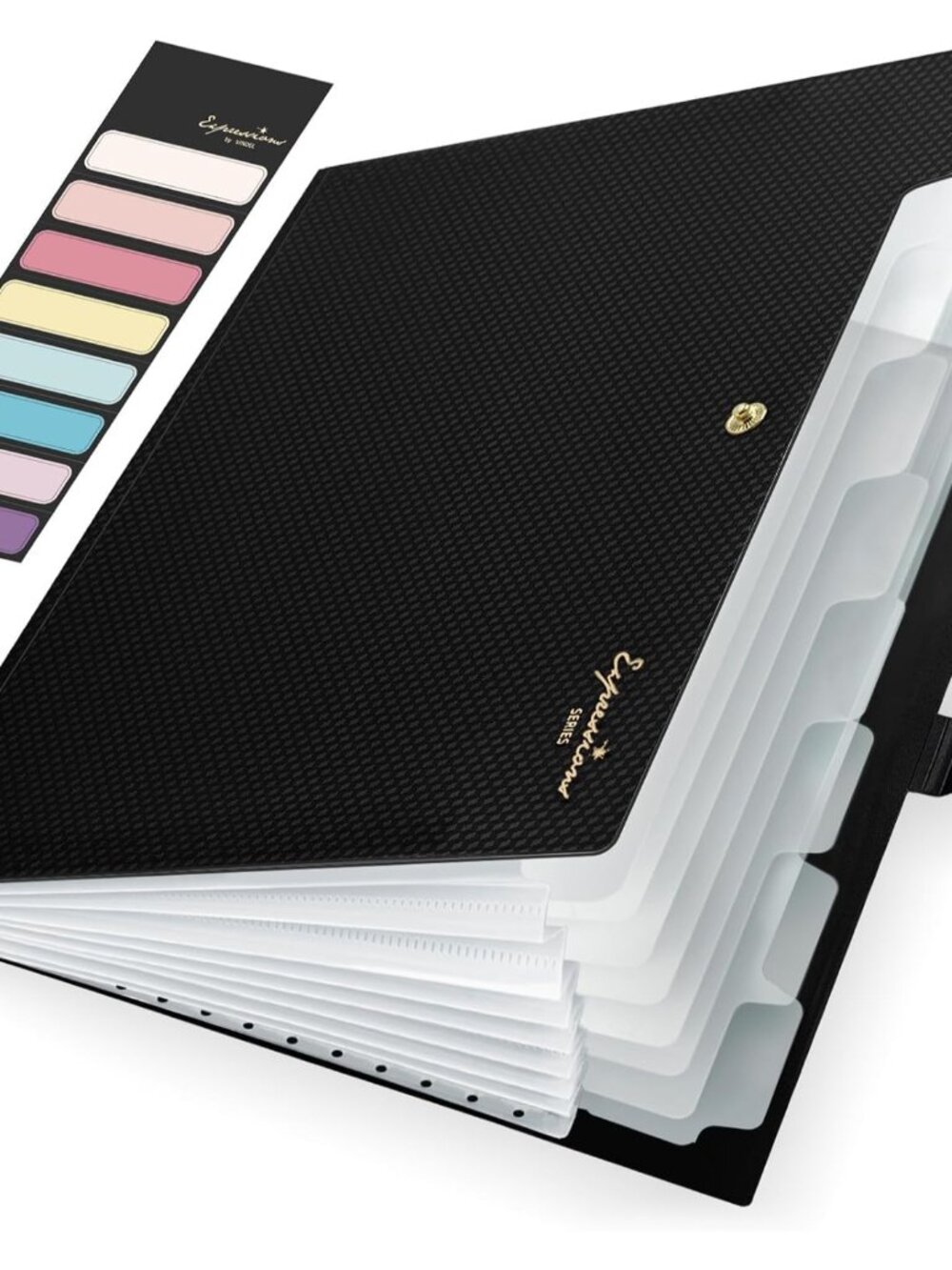 Accordion File Organizer 8 Pocket, Expanding File Folder with Labels
